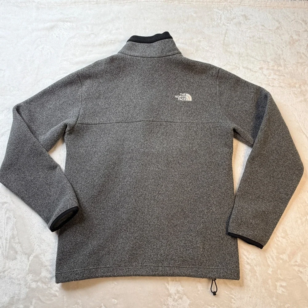 The North Face Gordon Lyons Quarter Zip Fleece Pullover Gray Mens outdoor hike S